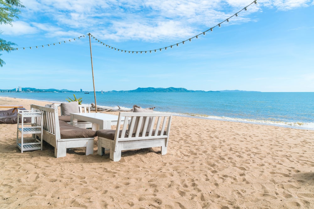 Espacio abierto para decorar una casa de playa
